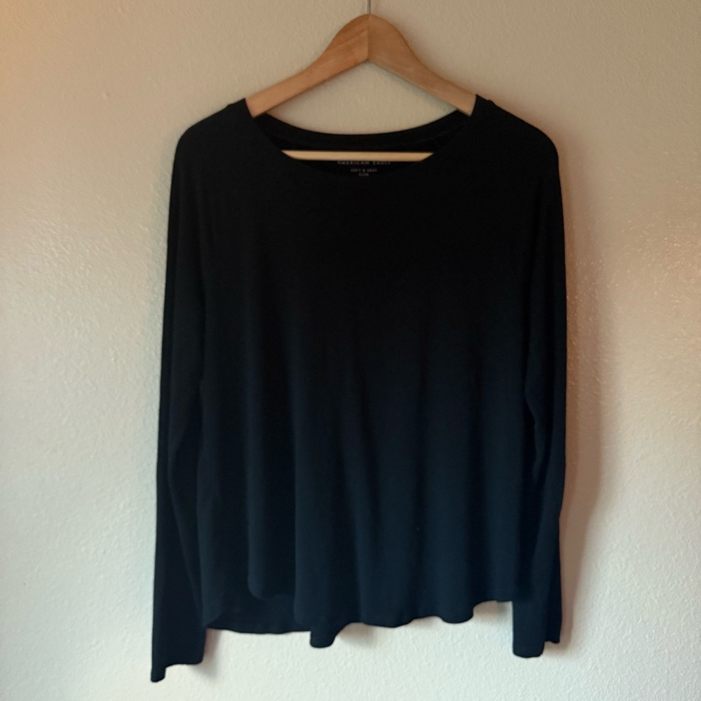 ❇️American Eagle Soft & Sexy Black Long Sleeve Top 2 for $22 ❇️